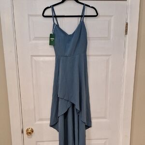 HALARA Blue High Low Dress